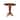 36 in. Round Top Pedestal Counter Height Dining Table with 12 in Leaf