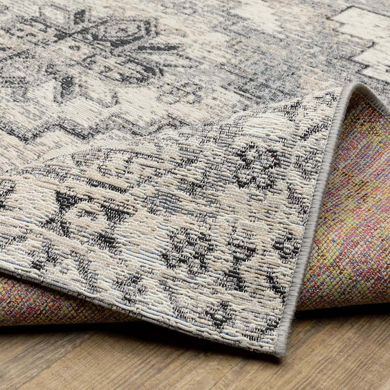 Style Haven Nova Faded Nomadic Grey/ Ivory Area Rug