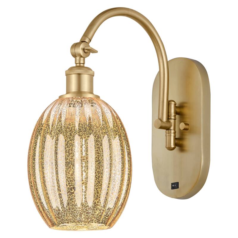 Innovations Lighting Endless Possibilities Ballston - Preston - 1 Light 6" Bulb Shade Swiveling Sconce - Mercury/Satin Gold
