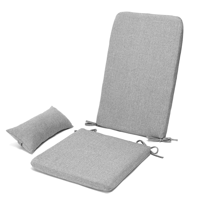 Klear Vu 3-Piece Wellfleet Bay Adirondack Outdoor Chair Cushion Set