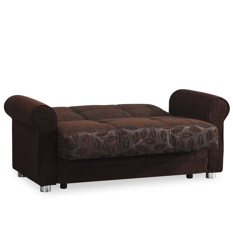 Collection Upholstered Convertible Loveseat With Storage