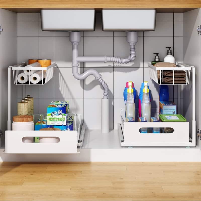 Under Sink Organizers and Storage - 14.4"D x 10.4"W x 10.6"H