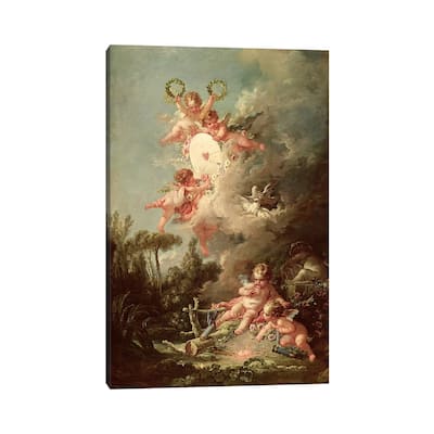 iCanvas "Cupid's Target, from 'Les Amours des Dieux', 1758 " by Francois Boucher Canvas Print