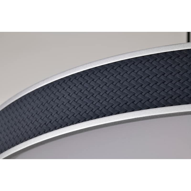 Bandon 20 Inch LED Pendant Gray with Blue Wrap Acrylic Lens