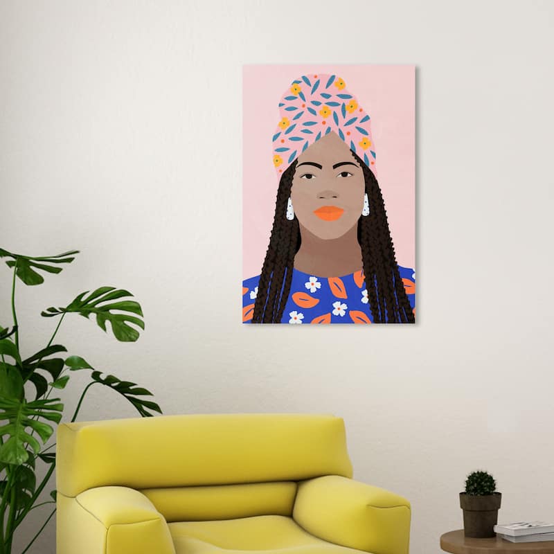 Wynwood Studio Fashion and Glam Contemporary Wrap Pink and Light Pink Modern & Contemporary Wall Art Canvas Print - 30 x 20