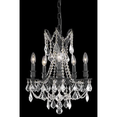 Fleur Illumination 5 light Dark Bronze Pendant