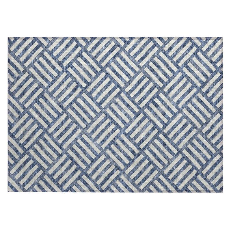 Machine Washable Indoor/ Outdoor Chantille Geo Modern Rug
