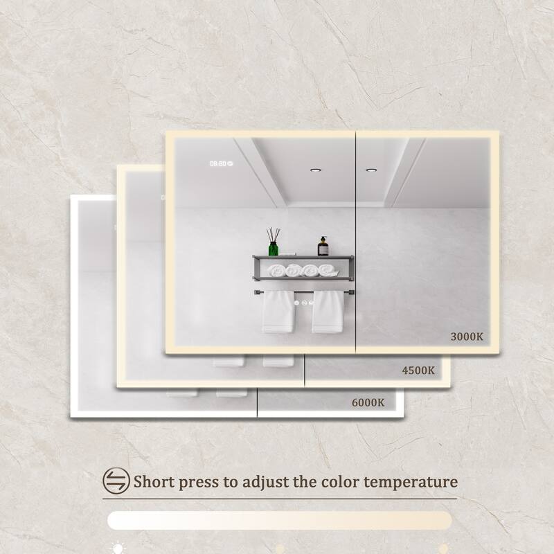 LED Medicine Cabinet with Mirror,Lighted Medicine Cabinet with Defogger, Dimmer,Surface Mount
