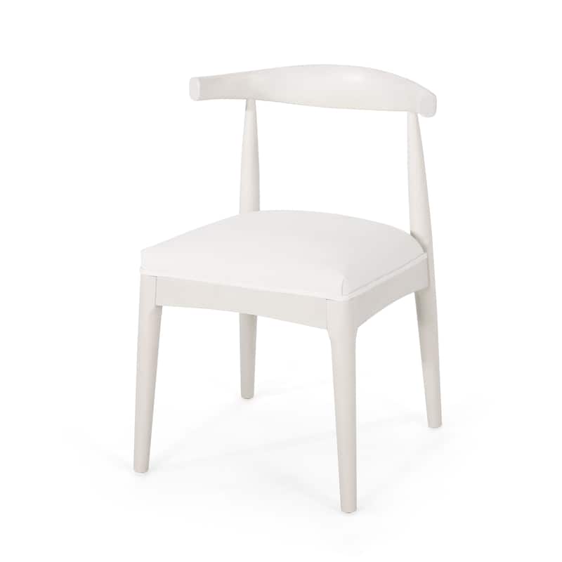 Cortina Fabric and Rubberwood Dining Chairs (Set of 2) by Christopher Knight Home