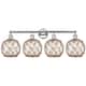 Option Polished Chrome / Clear Glass with Brown Rope