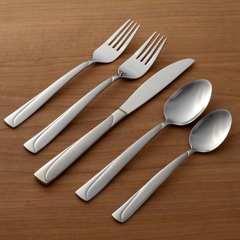 Madeline 51 Piece Everyday Flatware Set With Caddy, Service For 8 Bed