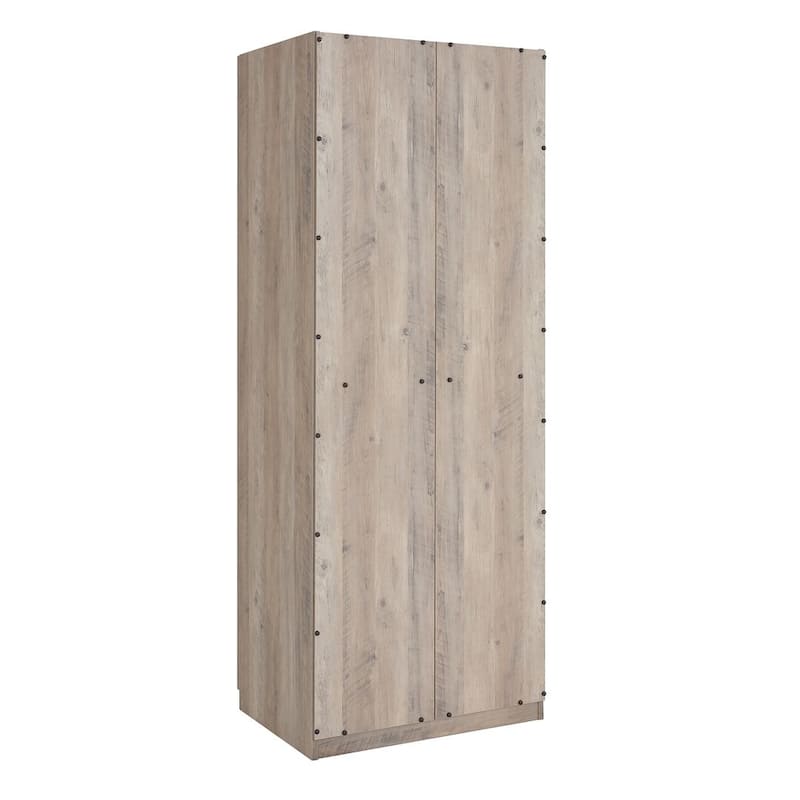 Manhattan Comfort Lee Modern Freestanding 3-Piece Module Wardrobe Closet Armoire