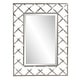 preview thumbnail 1 of 7, Allan Andrews Rectangular Wall Mirror with Lattice Iron Frame - 32"H x 24"W