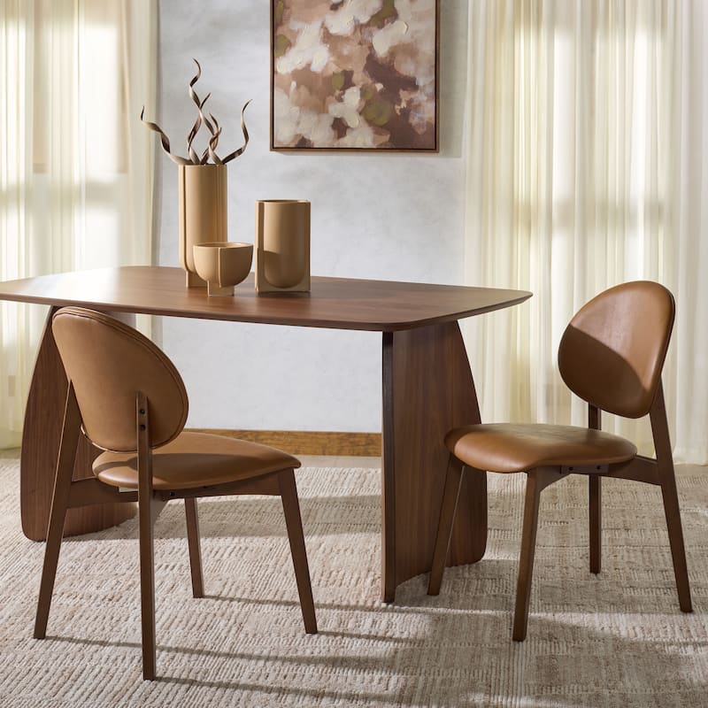 SAFAVIEH COUTURE Kayleen Wood Dining Chair (Set of 2) - 19"W x 23"D x 33"H