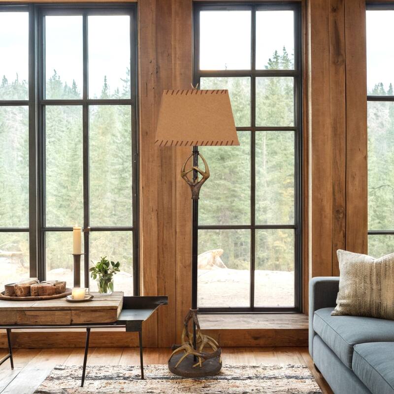 Polyresin 61" Floor Lamp