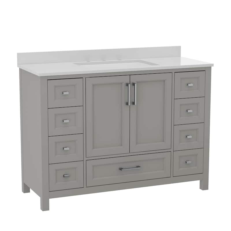 James Allan FFIR70082 48" Free Standing Single Basin Vanity Set with - Gray