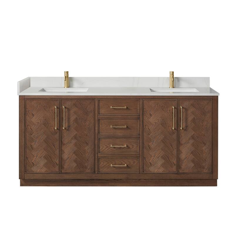 Jakarta Bath Vanity with Quartz Stone Top without Mirror