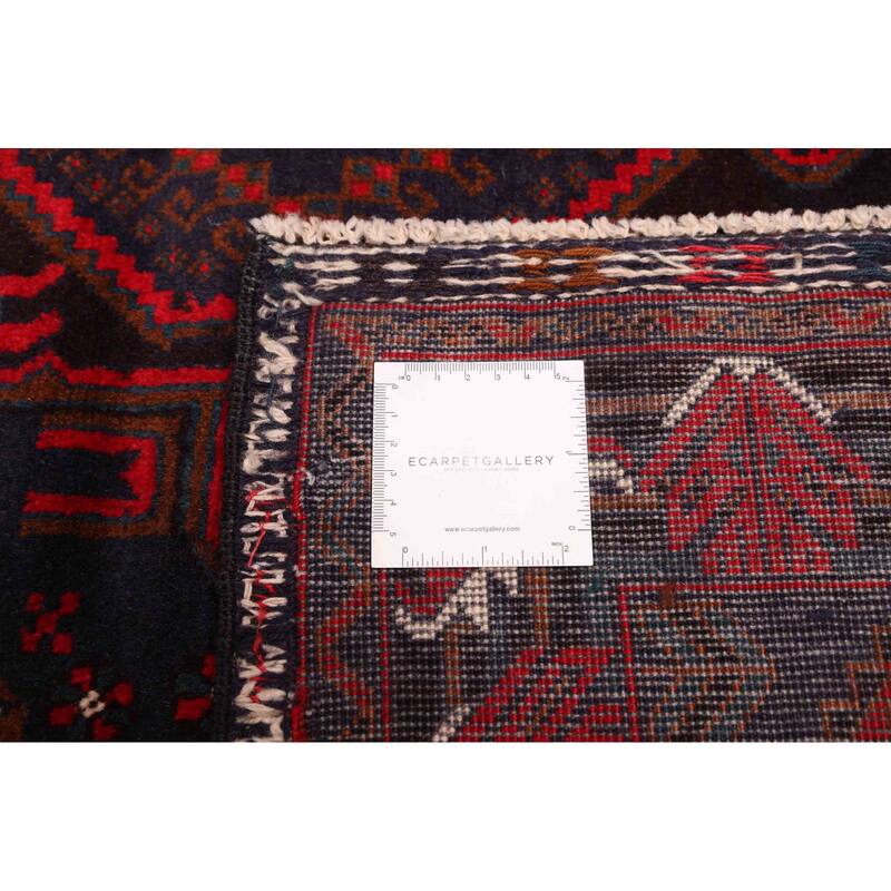 ECARPETGALLERY Hand-knotted Teimani Dark Navy Wool Rug - 3'11 x 6'8