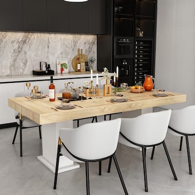 78.7"W Table Dining Table Meeting Table Working Station PC Desk - 78.7"Wx39.3"D