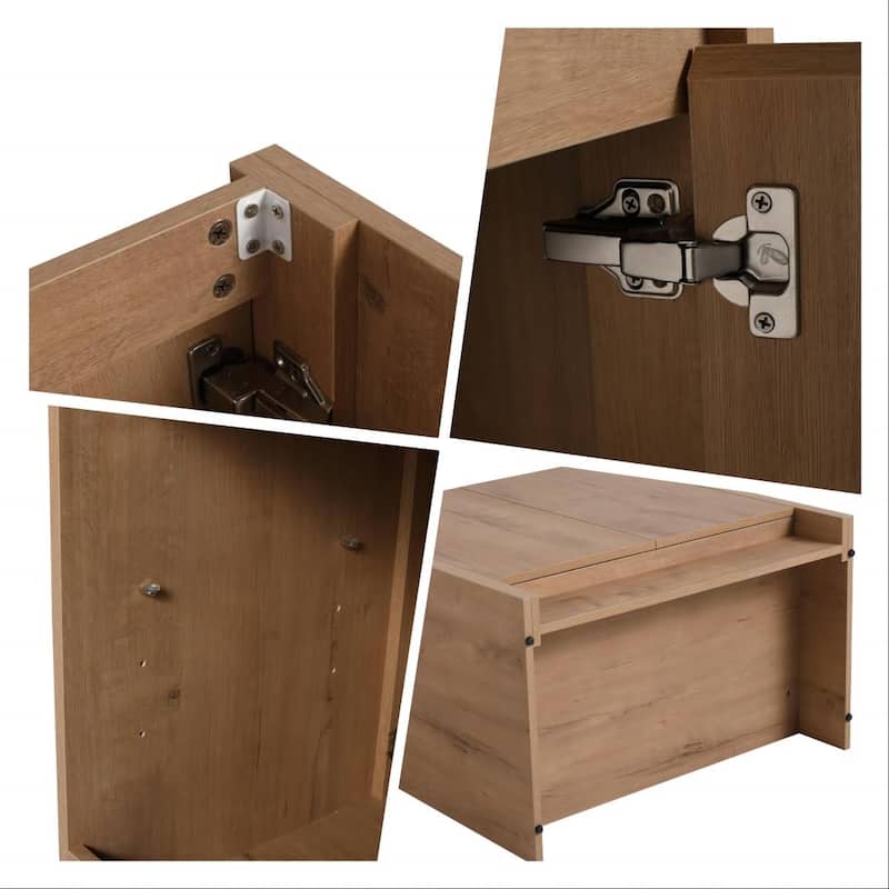 Beingnext 24"/30"/48"/60" Bathroom Vanity with Sink, Freestanding Bathroom Vanity with Soft Close Door