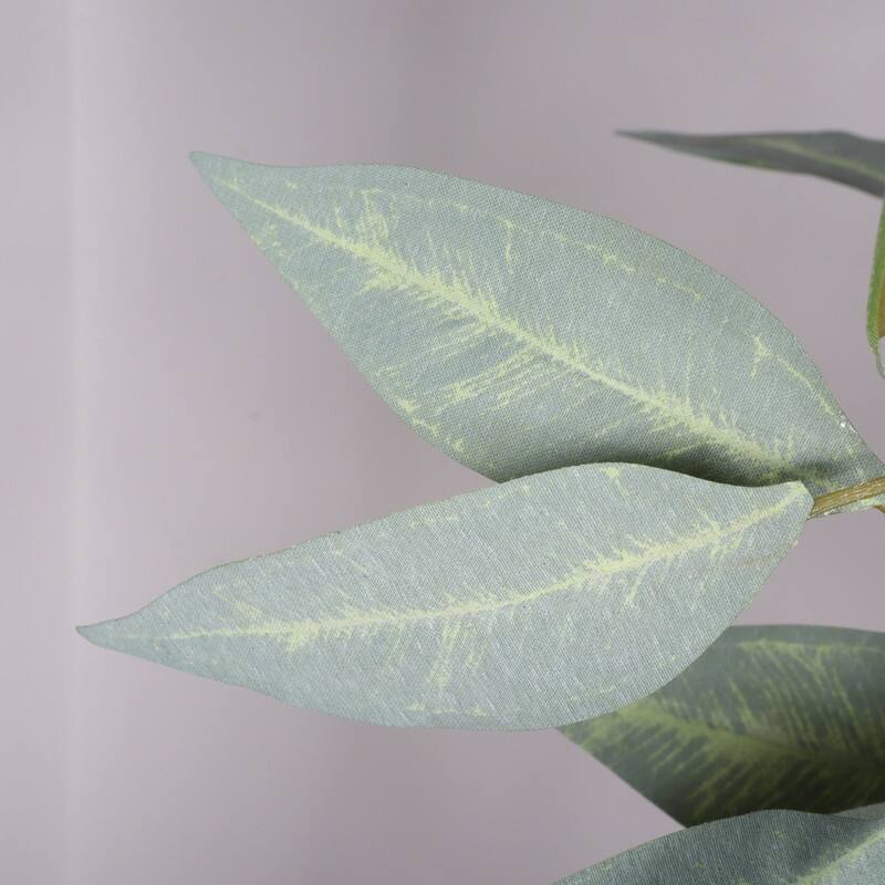 5FT Artificial Eucalyptus Tree in Black Pot - Lifelike Indoor Faux Plant for Home & Office