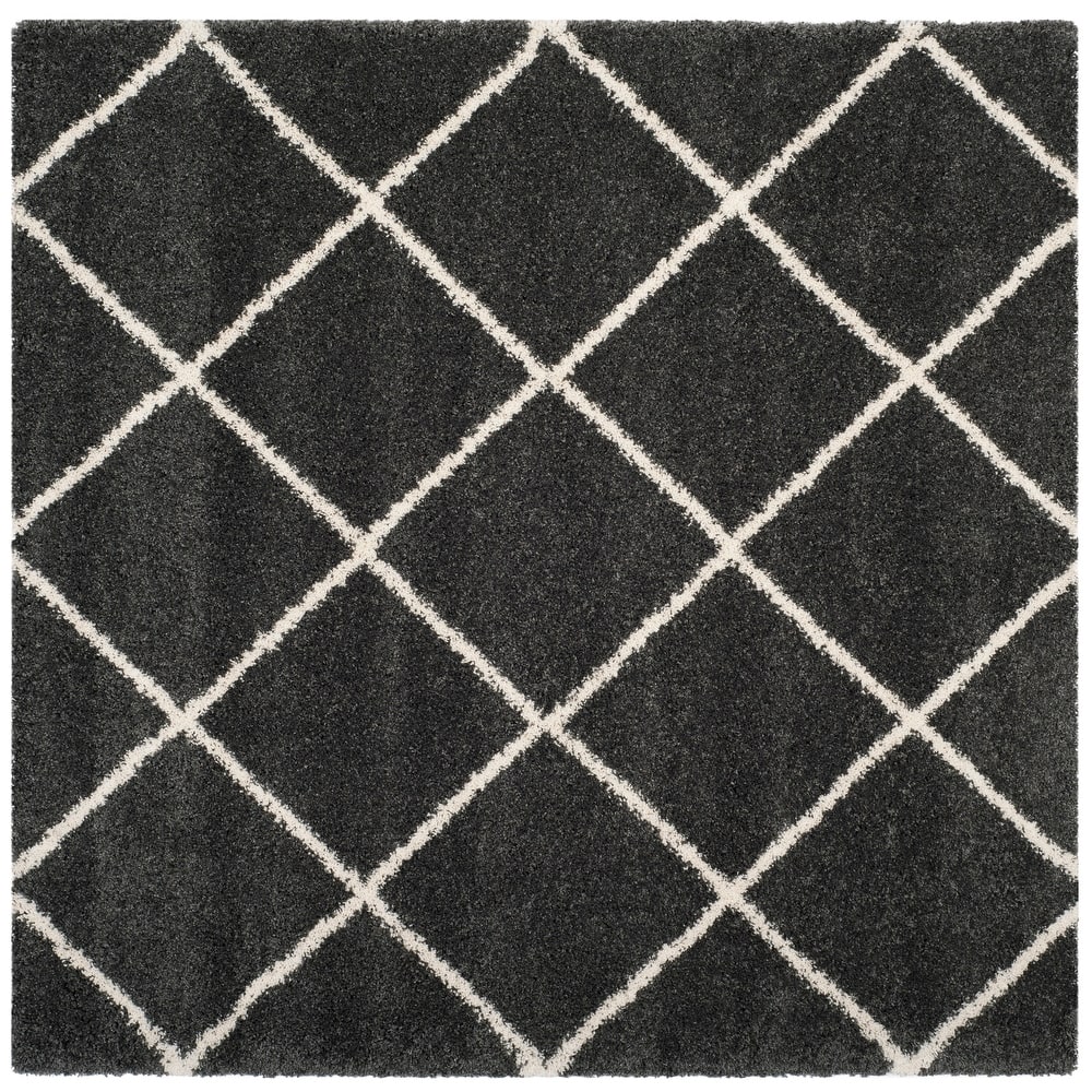 SAFAVIEH Hudson Shag Raili Diamond Trellis 2-inch Thick Rug