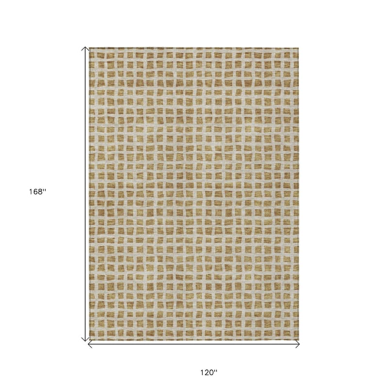 HomeRoots Geometric Transitional Rectangle Outdoor Rug