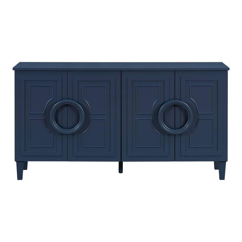Four-door sideboard with French-Inspired,Suitable for Living Rooms, Entrance and Study Rooms