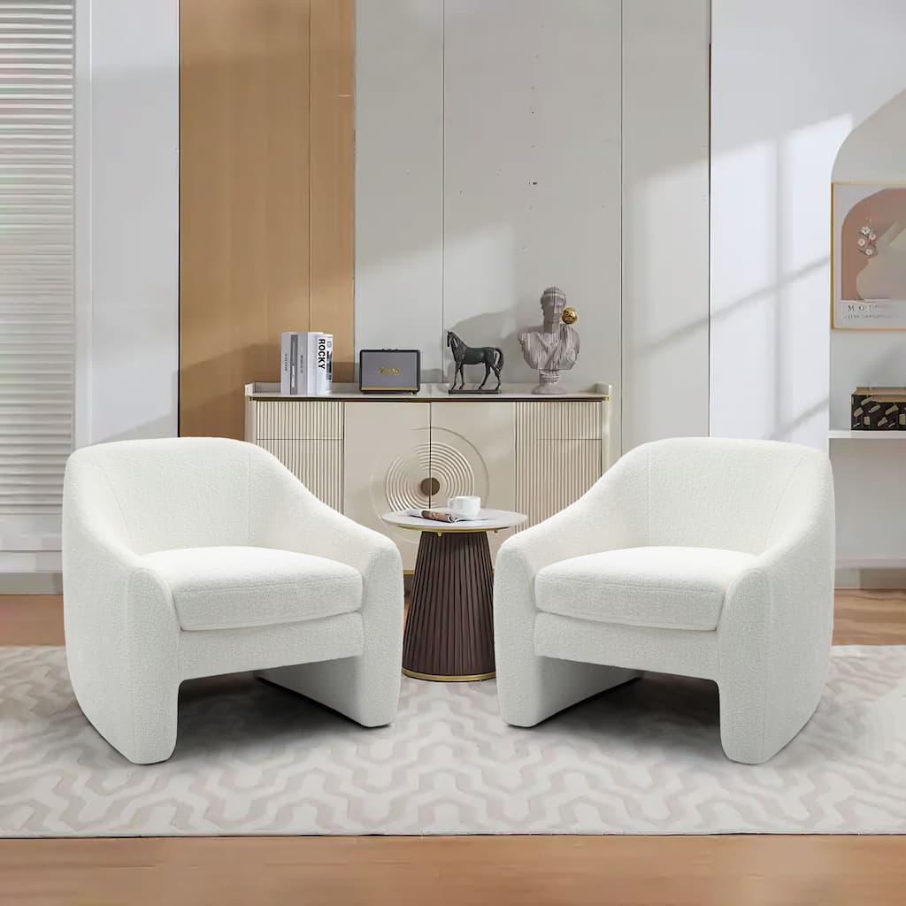 Modern Upholstered Oversized Accent Chairs