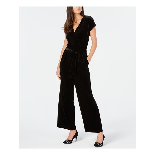 velvet short jumpsuit