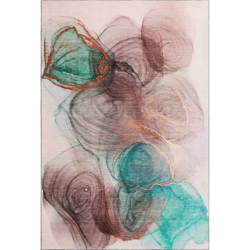 Premium Washable Super Soft Abstract Contemporary Mayfield Rug