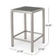 preview thumbnail 9 of 49, Cape Coral Outdoor 5-piece Aluminum Square Bar Set by Christopher Knight Home