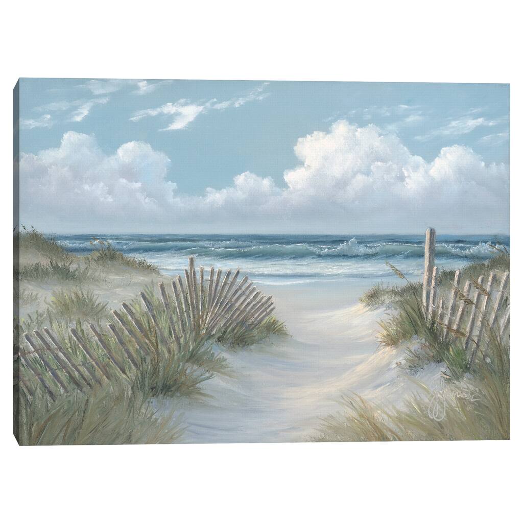Pathway Through the Dunes by Georgia Janisse Canvas Art Print