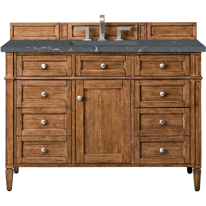 James Martin Vanities 650-V48-FPBL Brittany 48" Free Standing Single - Saddle Brown