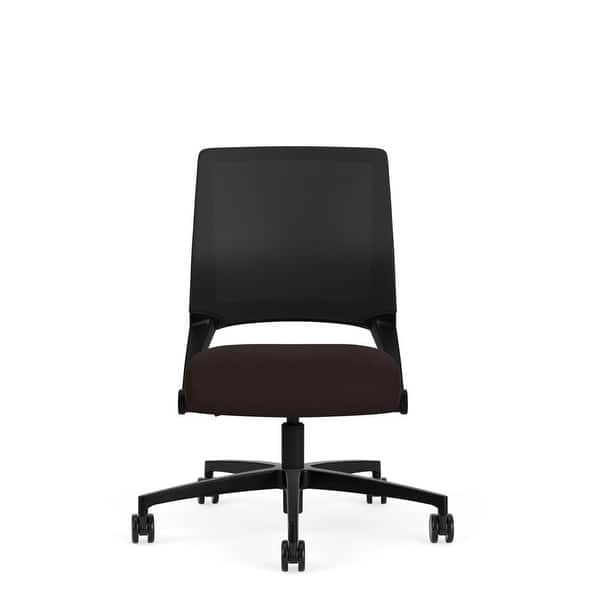 Via Seating Reset Armless Work Chair with Generous Recline, Integrated