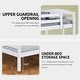 preview thumbnail 8 of 24, White/Espresso Wood Twin Over Twin Bunk Bed with Staircase
