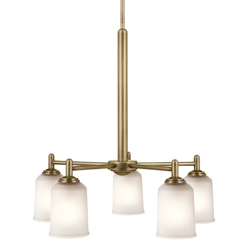 Kichler Lighting Shailene 23.75 in. 5-Light Natural Brass Chandelier - 23.75 in