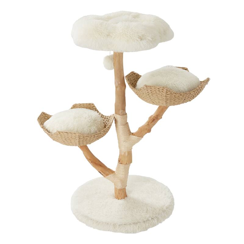 Sunflower Cat Tree, Multi-Functional Cozy Cat Tower, Cat Condo for Indoor Cats
