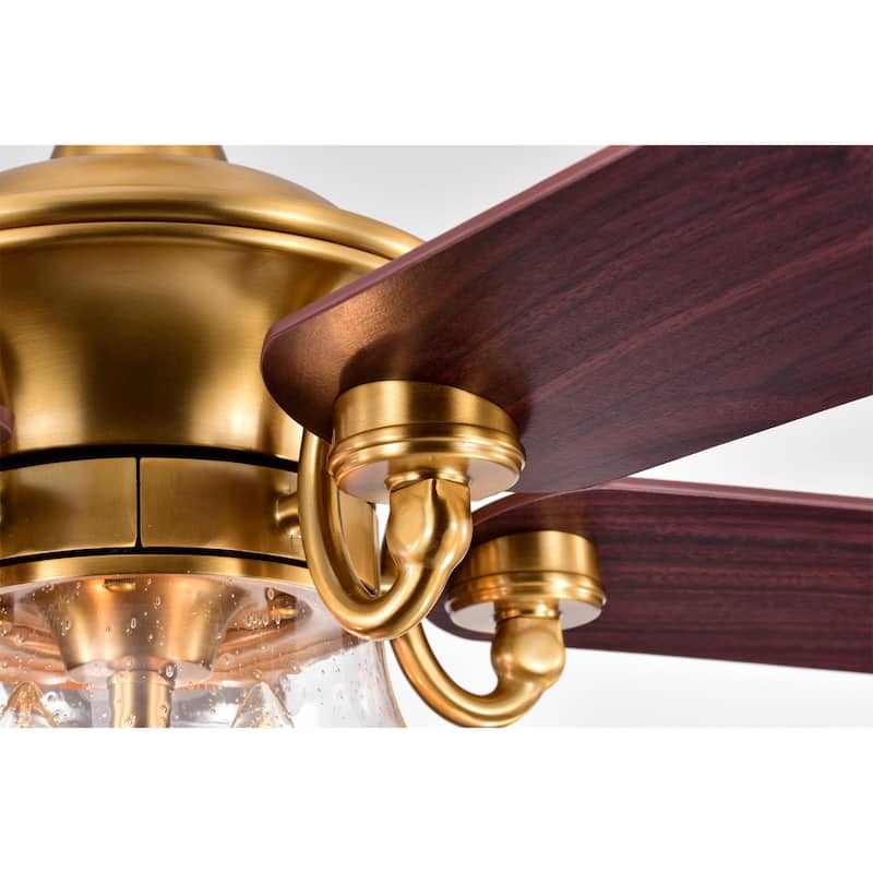 Anisma Anna 28 Inch Mid-Century Modern Style Lighted Ceiling Fan with Remote