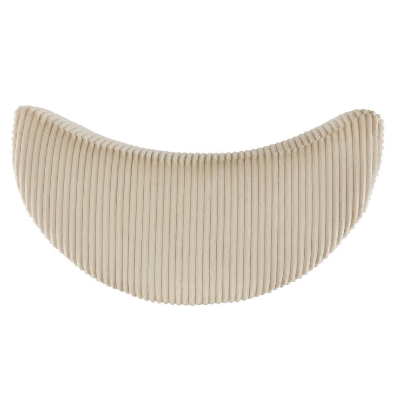 Sligo Wale Corduroy Crescent Moon Ottoman by iNSPIRE Q Bold