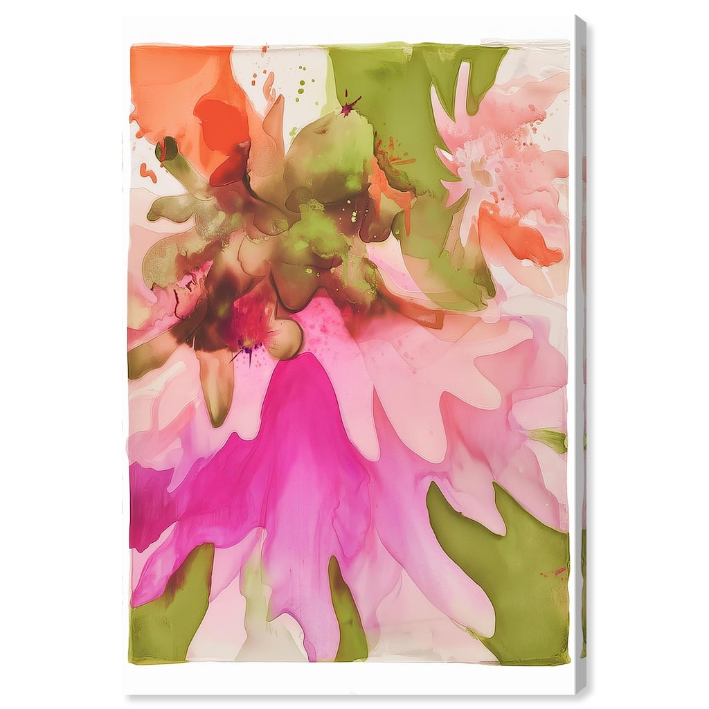 Vibrant Fluidity Floral I Canvas by Art Remedy, Gallery Wrapped