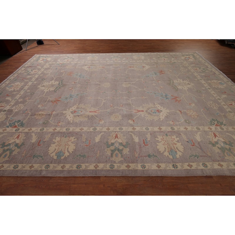 Oushak Oriental Large Area Rug Hand-Knotted Wool Carpet - 10'2" x 13'6"