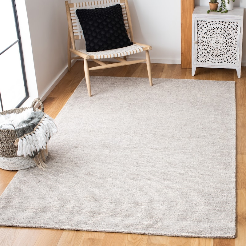 SAFAVIEH Handmade Himalaya Color Frame Wool/ Viscose Rug - 8' x 10' - Grey