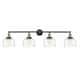 Option Black Antique Brass / Clear Deco Swirl