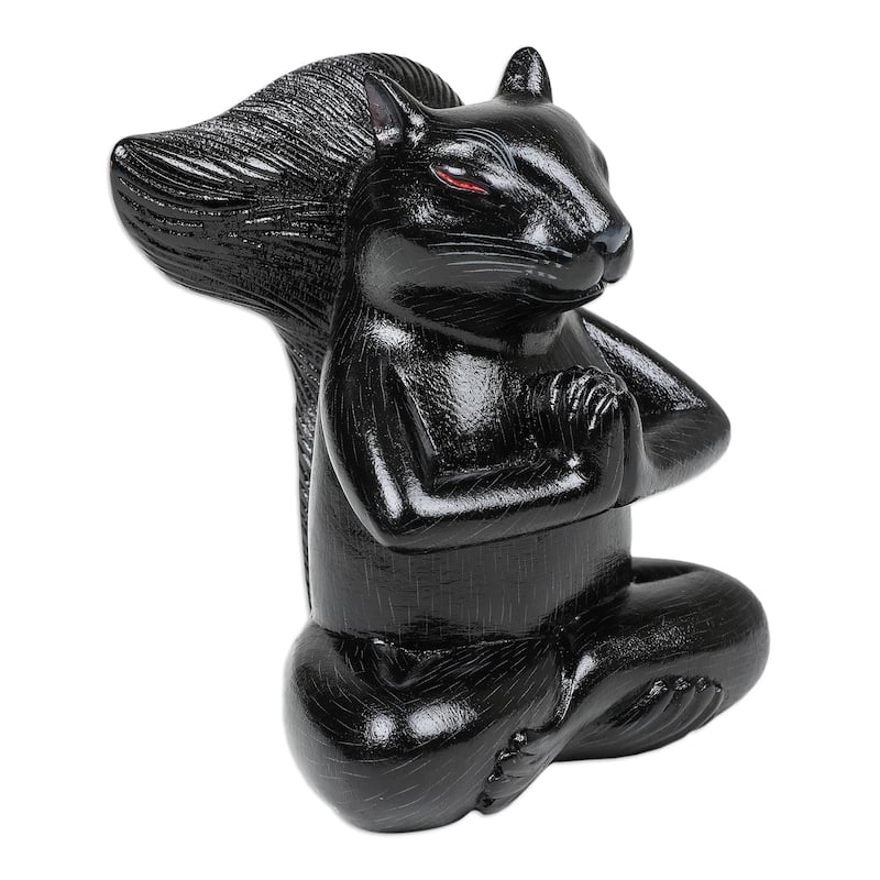 Novica Handmade Prudent Apprentice At Night Wood Statuette