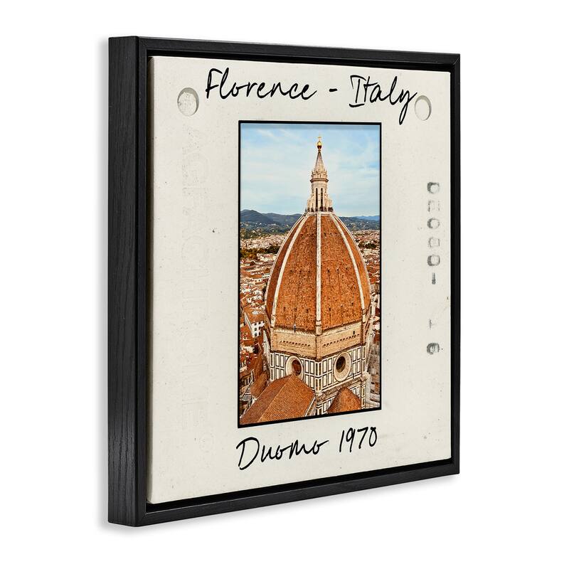 Stupell Florence Italy Travel View Framed Floater Canvas Wall Art Design By Val Rhodes