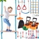 preview thumbnail 2 of 28, VEVOR Ninja Warrior Obstacle Course for Kids,Outdoor Playset Equipment,Backyard Toys Training Equipment Set with 12 Obstacles 2 x 60 ft
