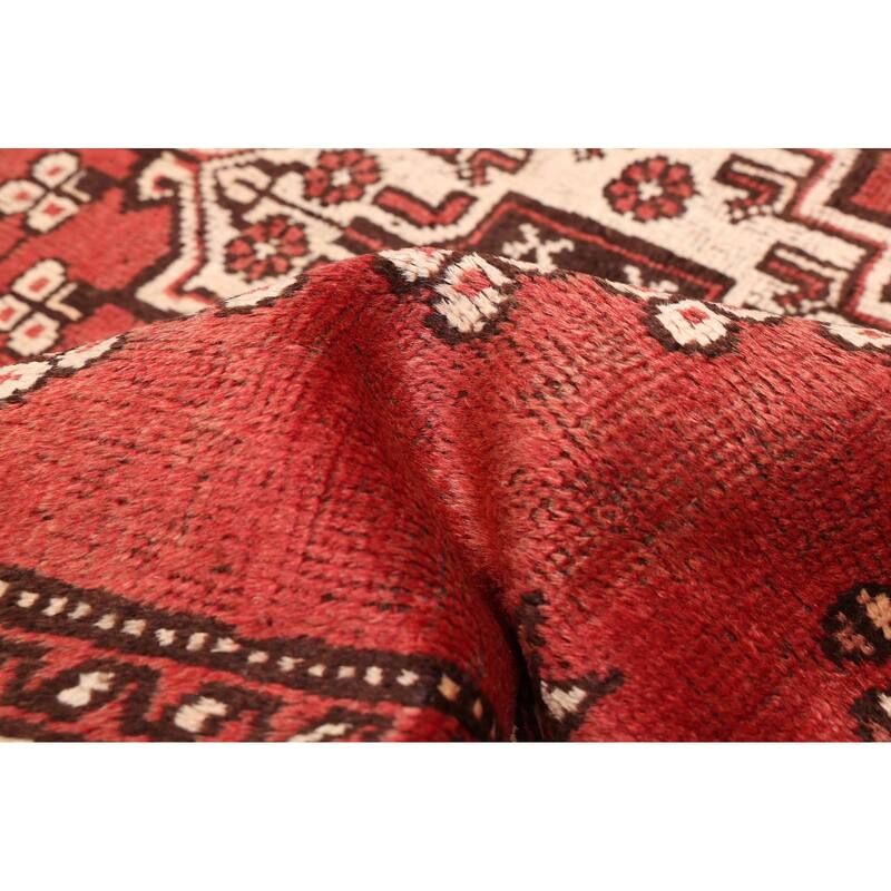 ECARPETGALLERY Hand-knotted Andelz Red Wool Rug - 3'10 x 6'5