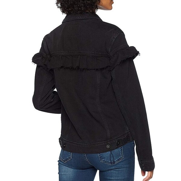 paige black denim jacket