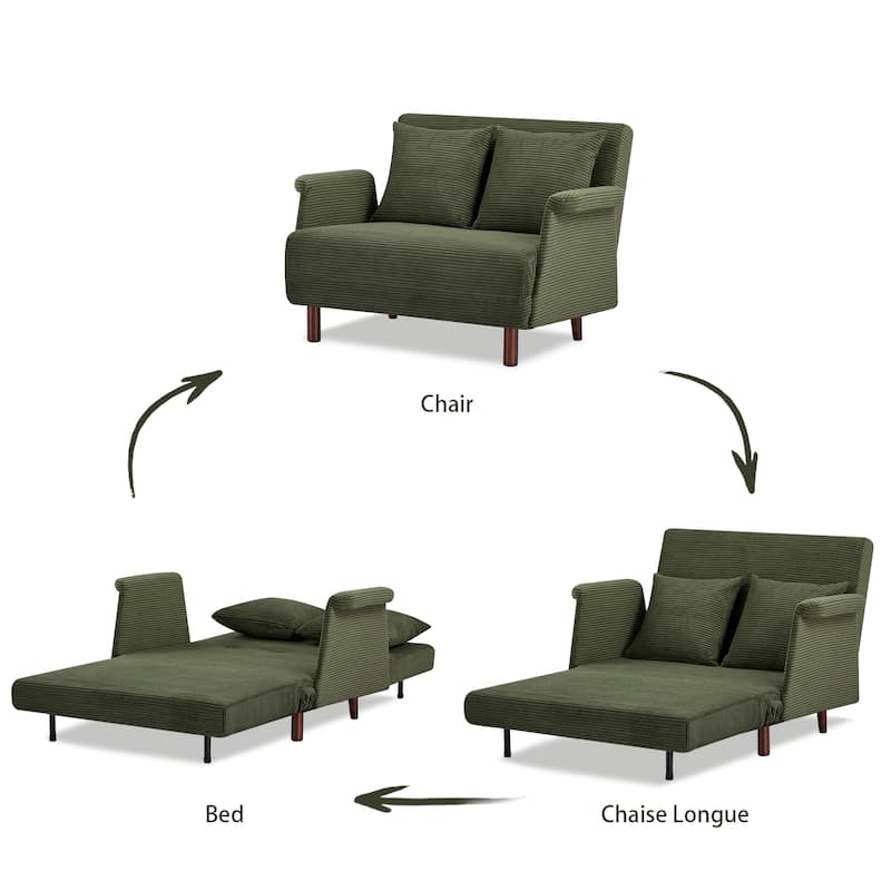 Artdeco Home - Boston & Cypress Convertible Futon Chair